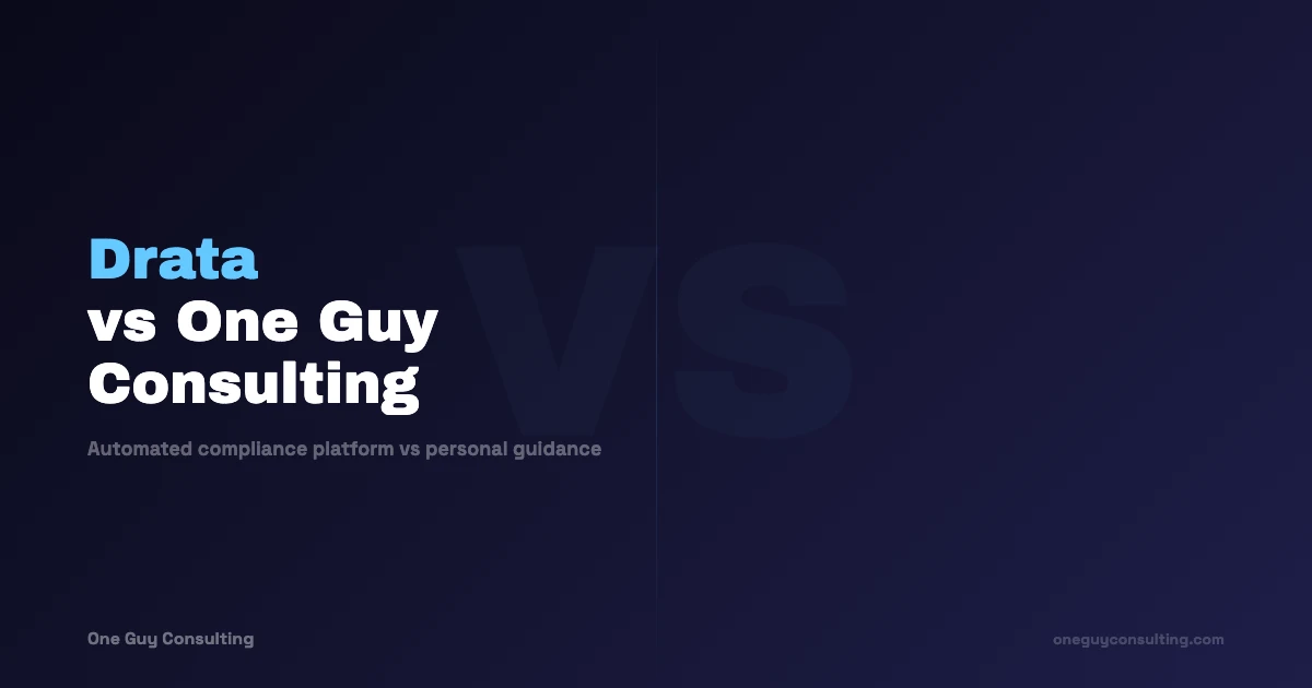 Drata vs One Guy Consulting Comparison